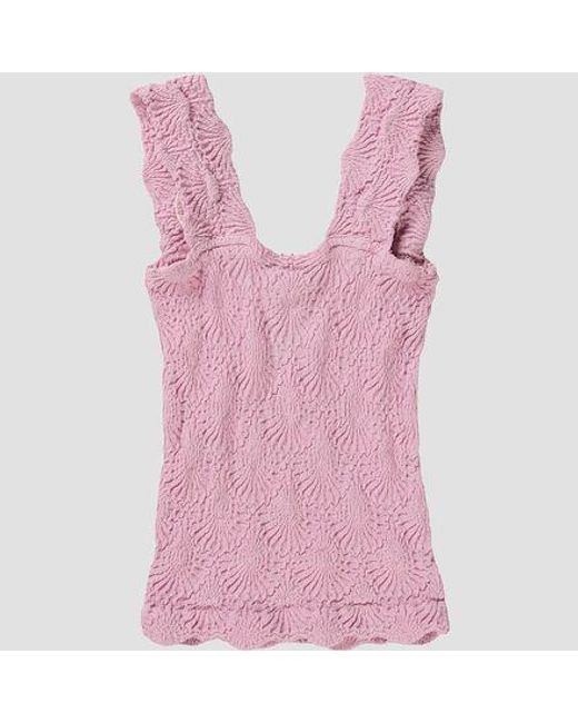 Free People Pink Love Letter Cami