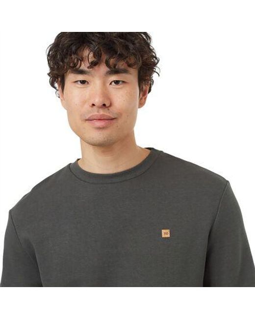 Tentree Gray Treefleece Classic Crew Sweatshirt