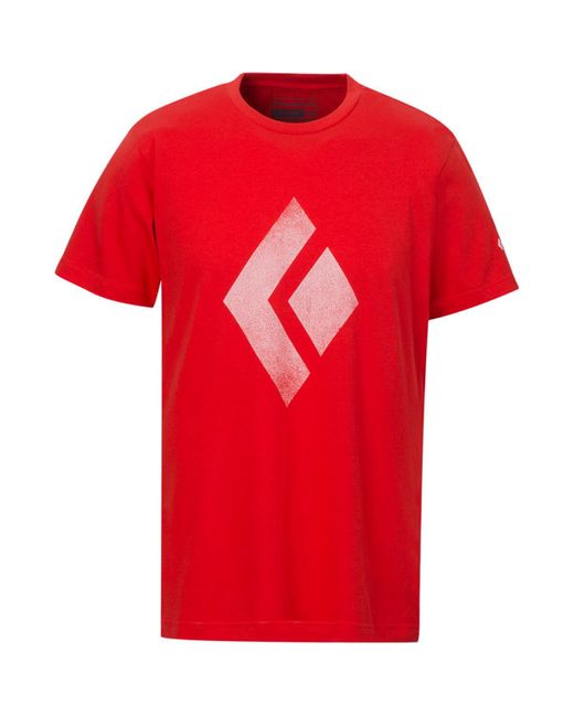 Black Diamond Red Diamond Chalked Up T-Shirt for men