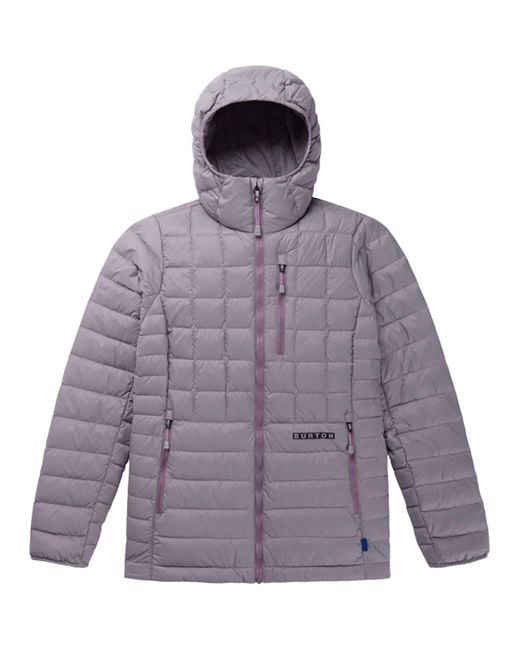 Burton Midheat Down Insulated Hooded Jacket in Purple Lyst