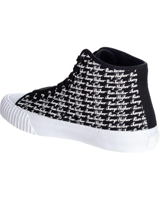 PF Flyers Leather Run Faster, Jump Higher Center Hi Shoe in Black for ...
