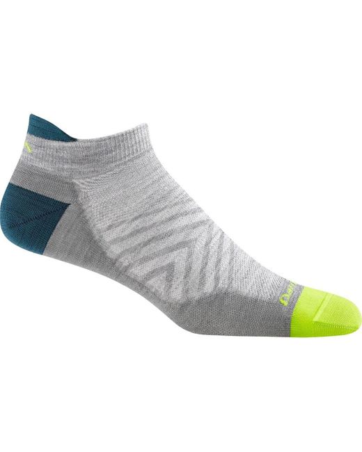 Darn Tough Gray Run No-Show Tab Ultra-Lightweight Sock