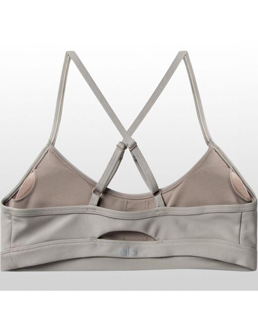 Alo Yoga Airlift Intrigue Bra in Gray