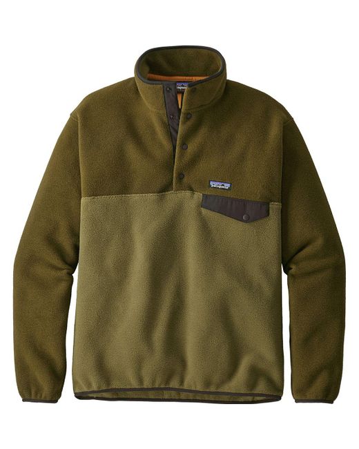 Patagonia Green Lightweight Synchilla Snap-t Fleece Pullover for men
