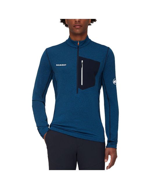Mammut Wool Aenergy Light Ml Half-zip Pullover in Ice/Marine (Blue) for Men | Lyst