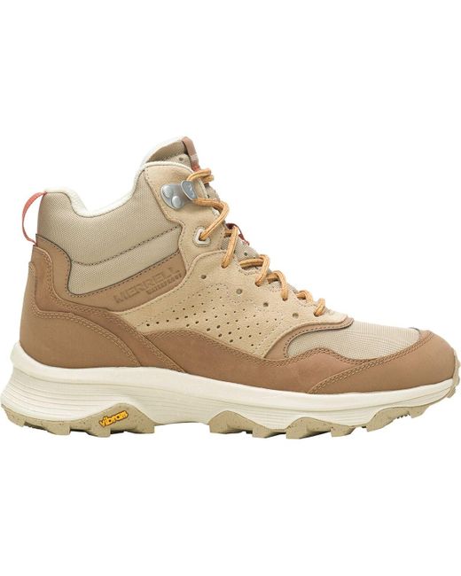Merrell Speed Solo Mid Wp Hiking Boot in Natural | Lyst