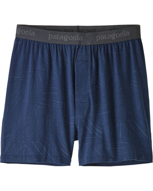 Patagonia Blue Essential 6In Boxer for men