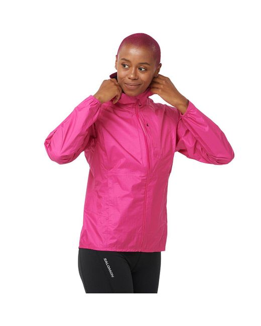 Salomon Pink Bonatti Waterproof Jacket