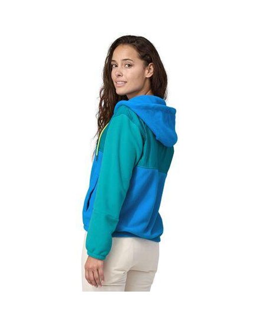 Patagonia Blue Microdini Hooded Fleece Jacket