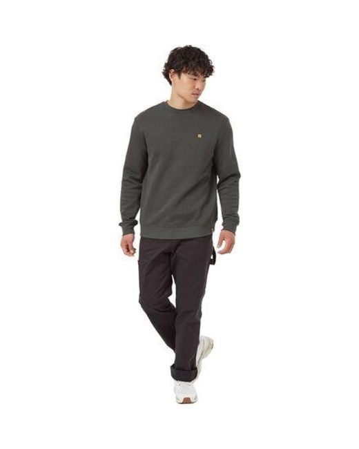 Tentree Gray Treefleece Classic Crew Sweatshirt
