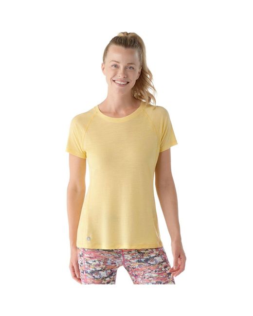 Smartwool Yellow Merino Sport Ultralite Short-Sleeve Shirt