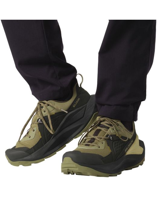 Salomon Elixir Goretex Hiking Shoe in Green for Men Lyst