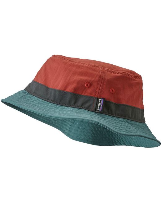 Patagonia Red Wavefarer Bucket Hat for men