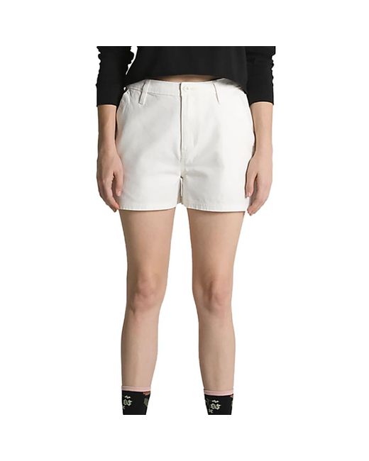 Vans Ground Work Short in White Lyst