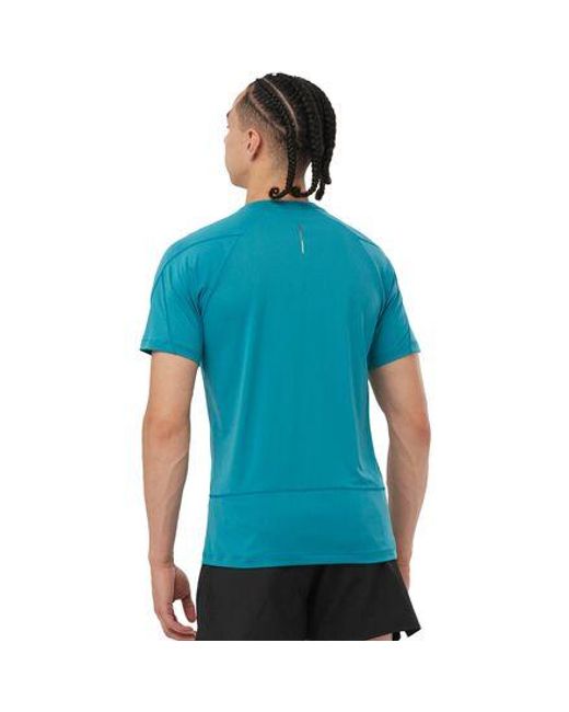 Salomon Blue Cross Run Short-Sleeve T-Shirt for men