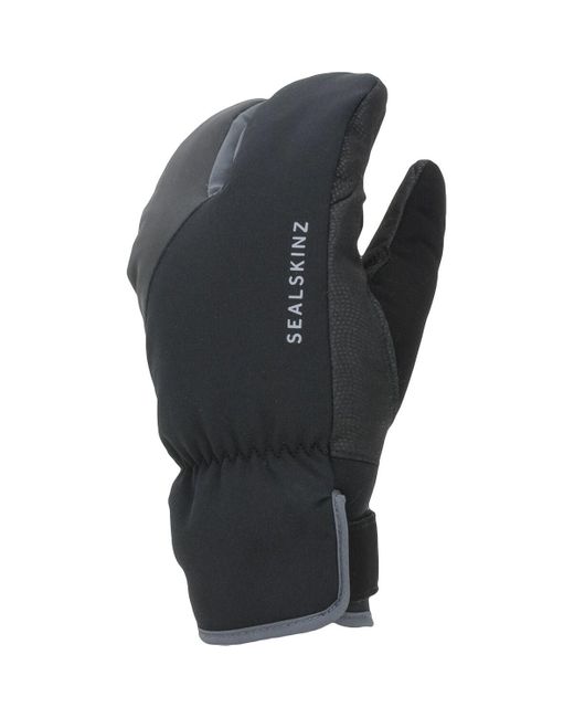 SealSkinz Black Barwick Wp Extreme Cold Weather Cycle Split Finger Glove