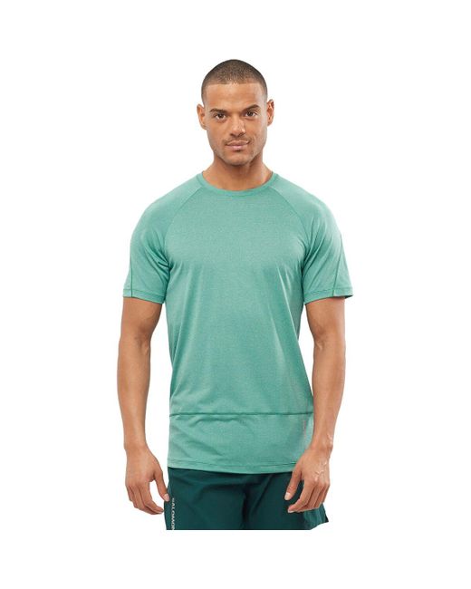 Salomon Green Cross Run Short-Sleeve T-Shirt