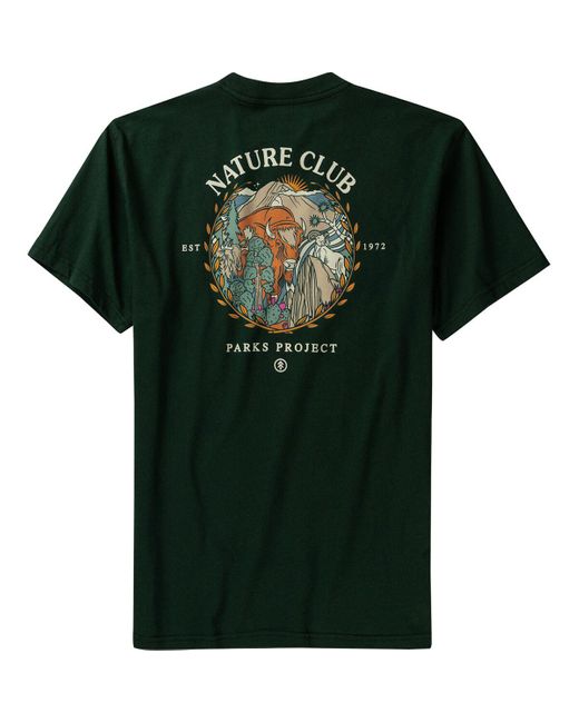 Parks Project Green Nature Club Members Pocket T-Shirt Dark