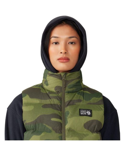 Mountain Hardwear Nevadan Down Vest in Green Lyst