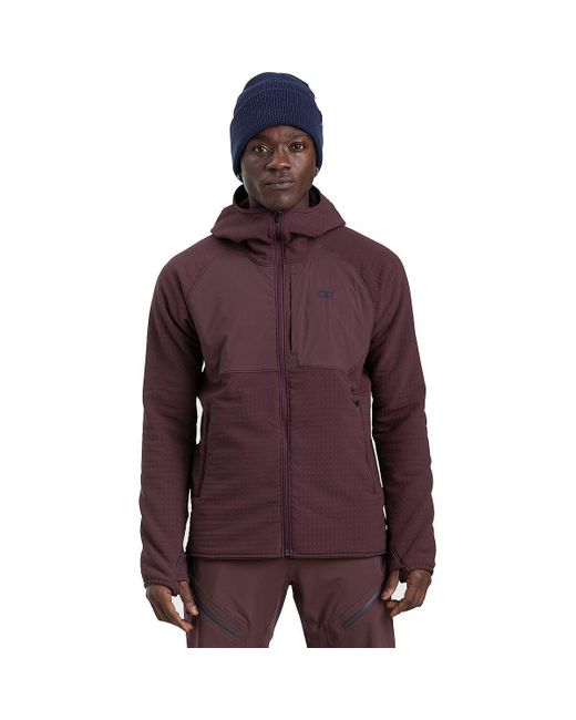Outdoor Research Purple Vigor Plus Fleece Hooded Jacket