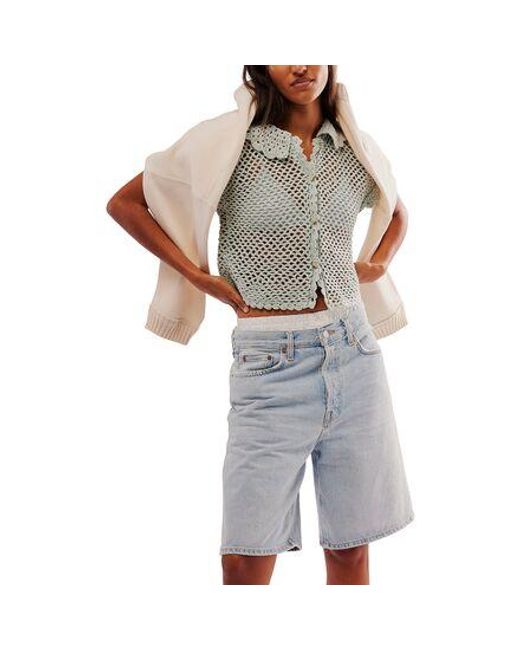 Free People Multicolor Lily Crochet Top