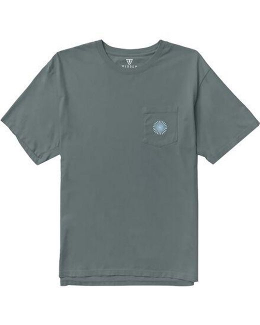Vissla Blue Psycho Surf Organic Pocket T-Shirt