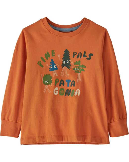 Patagonia Orange Regenerative Organic Cotton Long-Sleeve T-Shirt