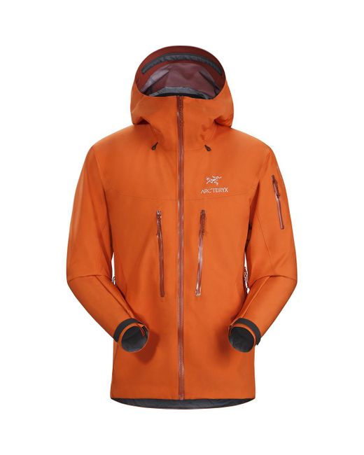 Arc'teryx Orange Alpha Sv Jacket for men
