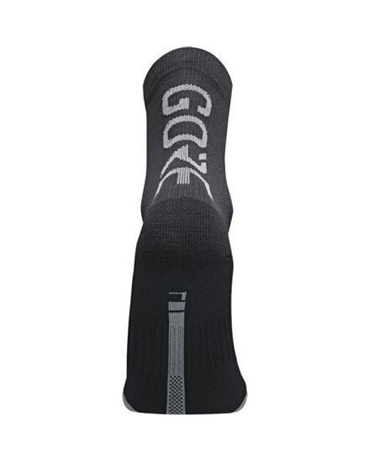 Gore Wear Black C3 Mid Brand Sock/Graphite