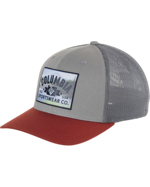 Columbia Gray Mesh Baseball Hat for men