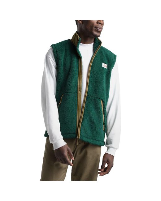 The North Face Green Campshire Fleece Vest for men