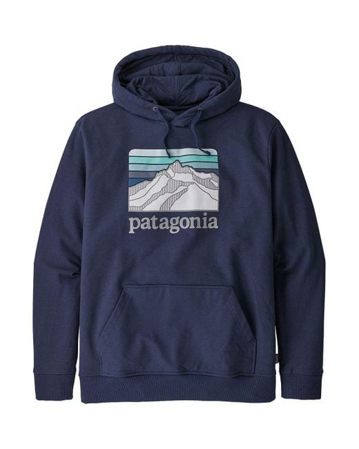 patagonia men's line logo ridge uprisal hoodie