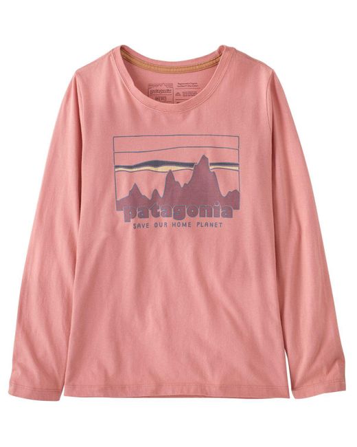 Patagonia Pink Regenerative Organic Cotton Long-Sleeve T-Shirt