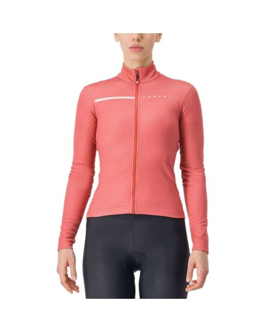 Castelli Red Sinergia 2 Full-Zip Long-Sleeve Jersey