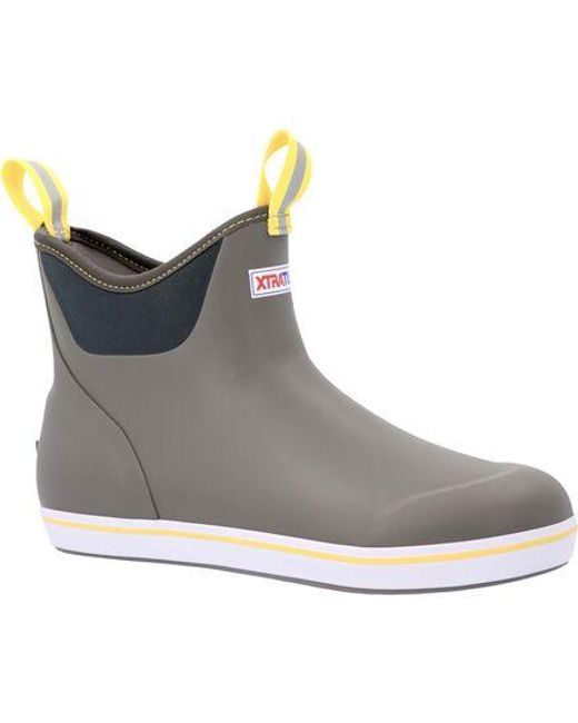 XtraTuf Gray Rubber Ankle Deck Wide Boot