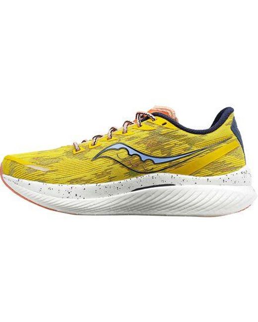 Saucony Yellow Endorphin Speed 3 Running Shoe