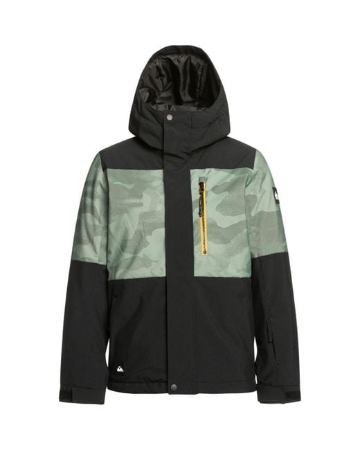 Quiksilver Green Mission Printed Block Jacket