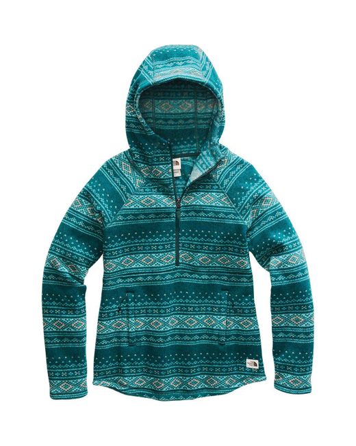 The North Face Green Printed Crescent Pullover Hoodie