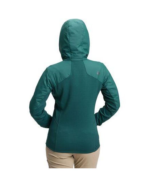 Black Diamond Green First Light Hybrid Hooded Jacket