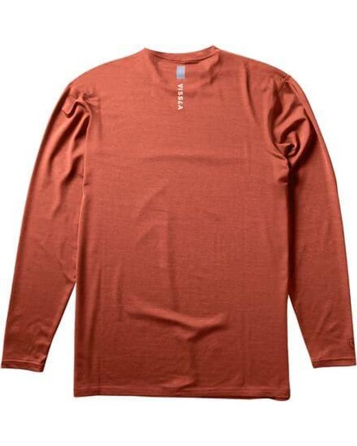 Vissla Orange Twisted Eco Long-Sleeve Shirt