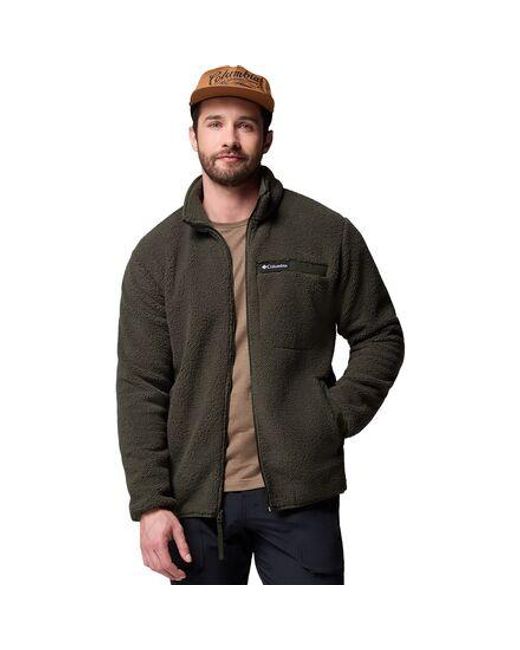 Columbia Black Rugged Ridge High Pile Full-Zip Jacket