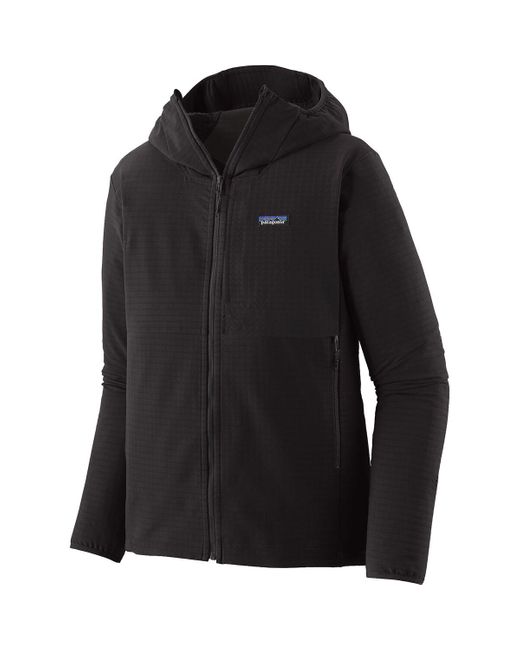 Patagonia Black R1 Techface Hooded Fleece Jacket