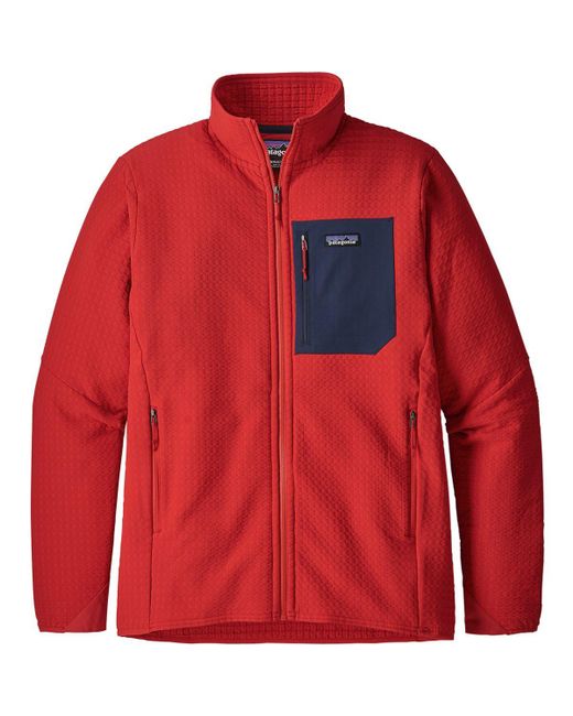 Patagonia Red R2 Techface Fleece Jacket for men