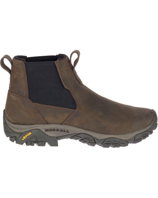 Merrell Leather Moab Adventure Chelsea Polar Wp Boot in Brown for Men - Save 34% - Lyst