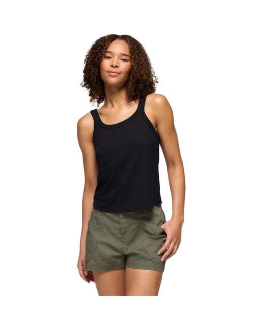 Prana Black Cozy Up Scoop Tank Top
