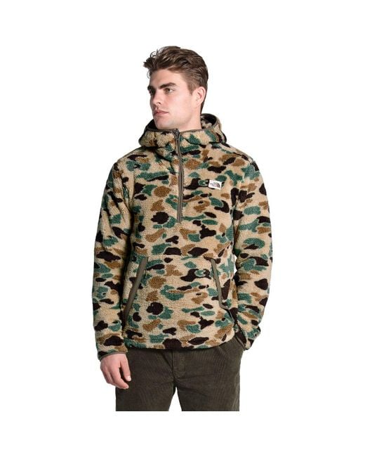 The North Face Green Campshire Hooded Pullover Hoodie for men