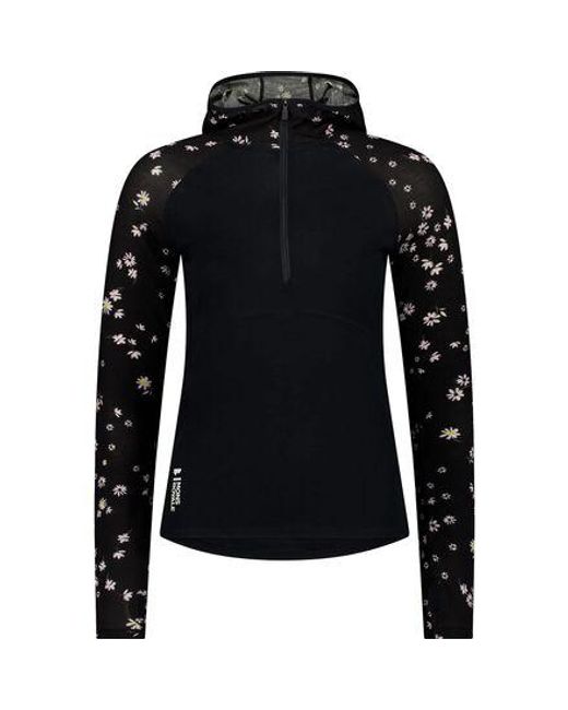 Mons Royale Black Bella Tech Hooded Top