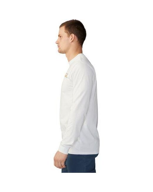Mountain Hardwear White Logo Landscape Long-Sleeve T-Shirt