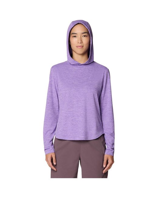 Mountain Hardwear Purple Sunblocker Long Sleeve Hoodie