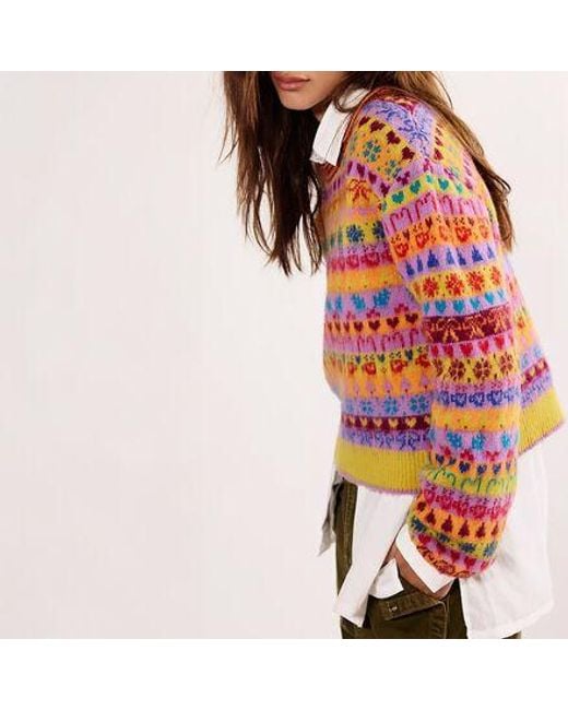 Free People Orange Favorite Things Sweater